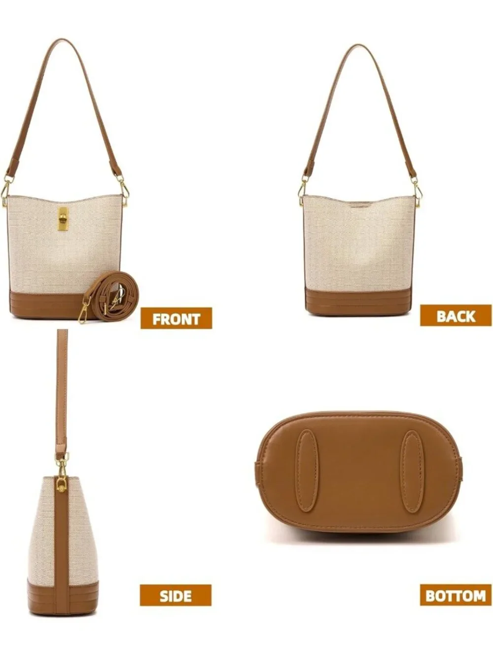 Chic Mini Bucket Bag for Women | Faux Suede Crossbody & Shoulder Purse Hobo